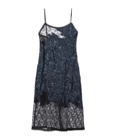 Andersson Bell Embroidered Lace Dress In Blue
