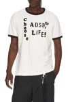 Andersson Bell Essential Adsb Flocking Ringer T-shirt In White