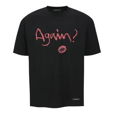 Andersson Bell Essential Unisex Again Lip Tee In Black