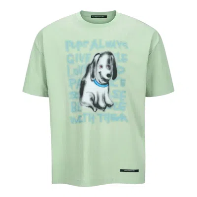 Andersson Bell Essential Unisex Puppy T-shirt In Green