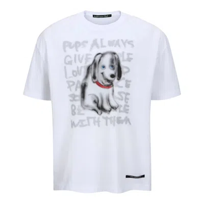 Andersson Bell Essential Unisex Puppy T-shirt In White