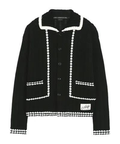 Andersson Bell Black New Fantasia Collar Cardigan
