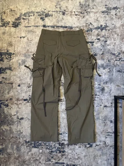 Pre-owned Andersson Bell Fantini Crack Cargo Pants In Brown