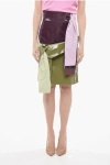 Andersson Bell Faux Leather Pencil Margo Skirt With Knotted Sleeves