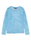 Andersson Bell Fifi Button Knit Sweater In Blue