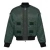 Andersson Bell Flight Layered Washed Bomber Jacket In Green
