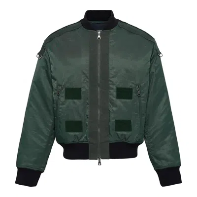 Andersson Bell Flight Layered Washed Bomber Jacket In Green