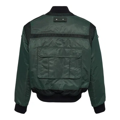 Andersson Bell Flight Layered Washed Bomber Jacket In Green