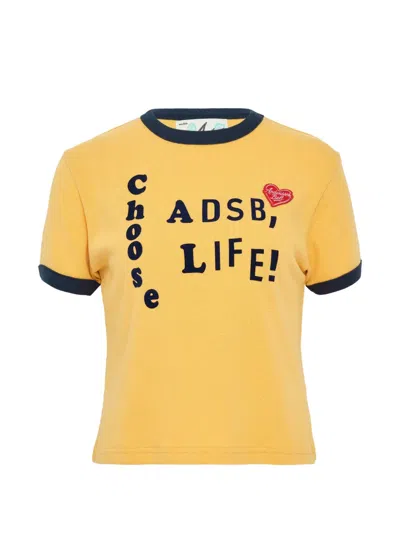 Andersson Bell Flocking T-shirt In Yellow