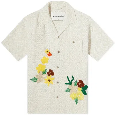 Pre-owned Andersson Bell Floral Shirt In White