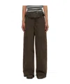 Andersson Bell Brown Folded Work Trousers In Brown