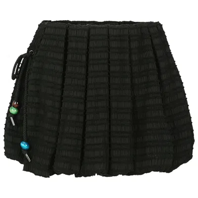 Pre-owned Andersson Bell Frill Balloon Skirt 'black' | Women's Size 36