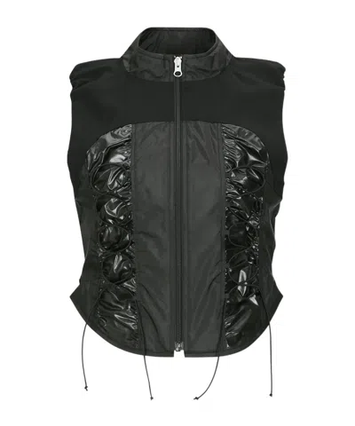 Andersson Bell Gia Zipper Vest In Black