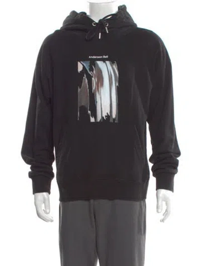 Pre-owned Andersson Bell Graphic Print Crew Neck Hoodie In Gray