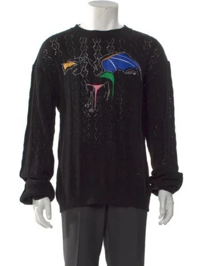 Pre-owned Andersson Bell Graphic Print Crew Neck Pullover In Black