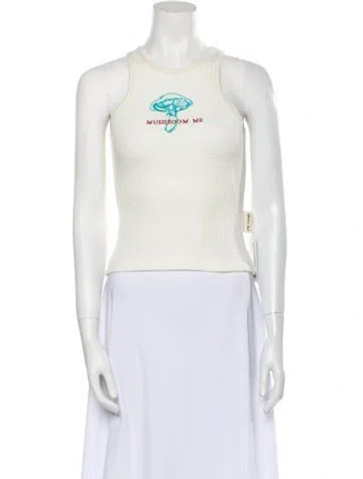 Pre-owned Andersson Bell Graphic Print Crew Neck Top In Neutral