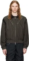 Andersson Bell Gray Dua Metal Jacket In Charcoal