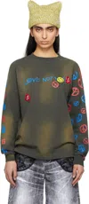 Andersson Bell Gray 'love' Long Sleeve T-shirt In Grey