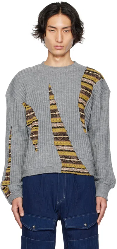 Andersson Bell Gray Nordic Sweater In Grey Grey