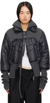 Andersson Bell Gray Ottolinger Edition Rib Point Puffer Jacket In Charcoal