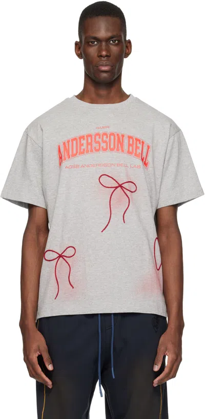 Andersson Bell Gray Ribbon Embroidery Spray T-shirt In White
