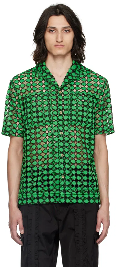 Andersson Bell Green & Black Letto Shirt