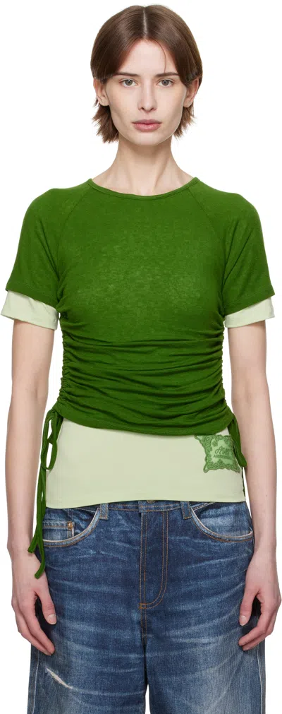 ANDERSSON BELL GREEN CINDY STRING LAYERED T-SHIRT