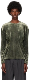 Andersson Bell Green Lace-up Sweater In Khaki