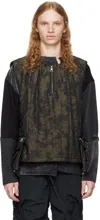 Andersson Bell Green Padded Turtle Vest In Green