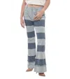 Andersson Bell Mahina Blocking Patchwork Jeans In Gray