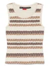 Andersson Bell Hair Braid-stripe Tank Top In Neutrals