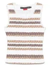 Andersson Bell Hair Braid-stripe Tank Top In White