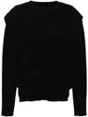 Andersson Bell Black Harness Sweater In Black