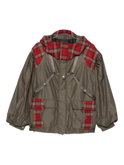 Andersson Bell Harness Puff-sleeve Jacket In Multi