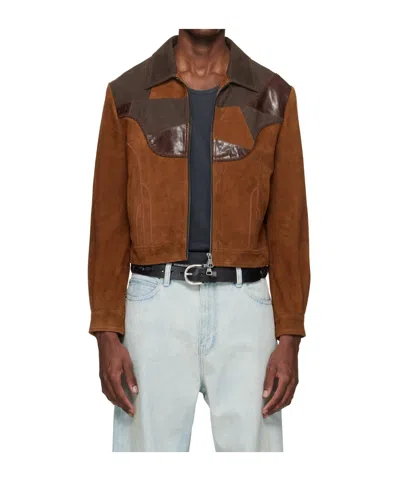 ANDERSSON BELL HARVEY PATCHWORK SUEDE JACKET