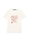 Andersson Bell Heart Message T-shirt In White