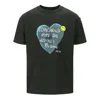 Andersson Bell Heart Message T-shirt In Black