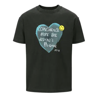 Andersson Bell Heart Message T-shirt In Black