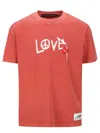 Andersson Bell Red Cotton Jersey Love T-shirt In Red