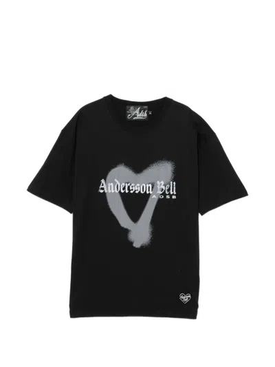 Andersson Bell Heart T-shirt In Black