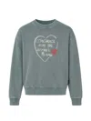 Andersson Bell Heart-graphic Sweatshirt In Gray
