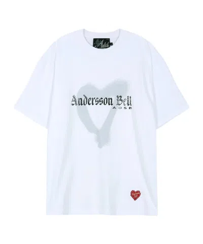 ANDERSSON BELL HEART-PATTERNED T-SHIRT