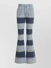 Andersson Bell Mahina Blocking Patchwork Jeans In Washed Blue