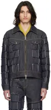 Andersson Bell Indigo New Patchwork Denim Jacket In Indigo