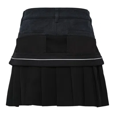 Andersson Bell Inside Out Pleats Skirt In Black