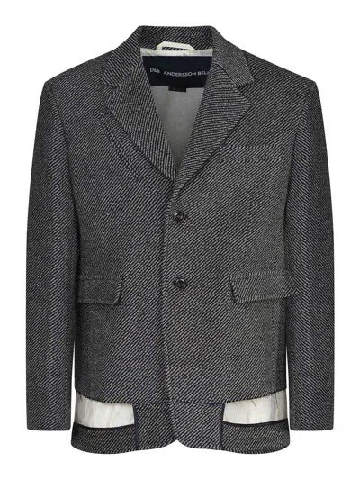 Andersson Bell Jacket Made Of Wool Blend In Gray