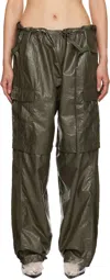 Andersson Bell Khaki Ottolinger Edition Adjustable Parachute Cargo Pants In Khaki