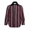 Andersson Bell Knitted Stripe Shirt In Multi
