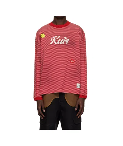 Andersson Bell Kurtstripe T-shirt In Red