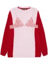 Andersson Bell Twisted Knitted Sweater In Pink